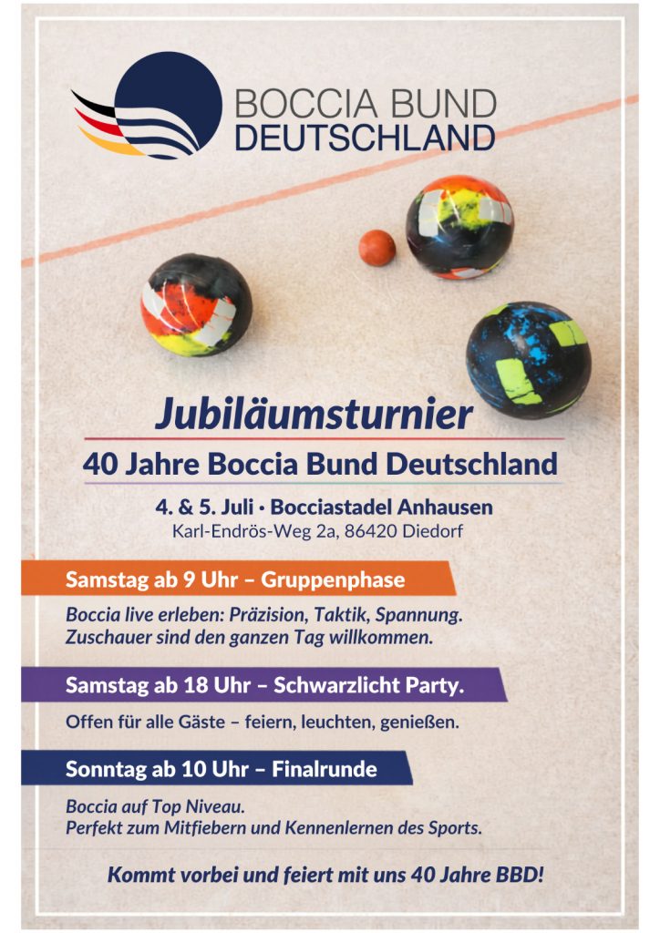 40 Jahre Feier Boccia Bund Deutschland